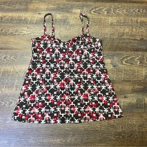 CLEARANCE Patagonia Tank Top Hemp/ Cotton Women's 12 Brown Pink White